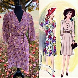 Floral Vintage 80’s Small-Medium Dress